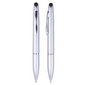 Metal Ballpoint Pen/Stylus Coated Sand Nail Barrel